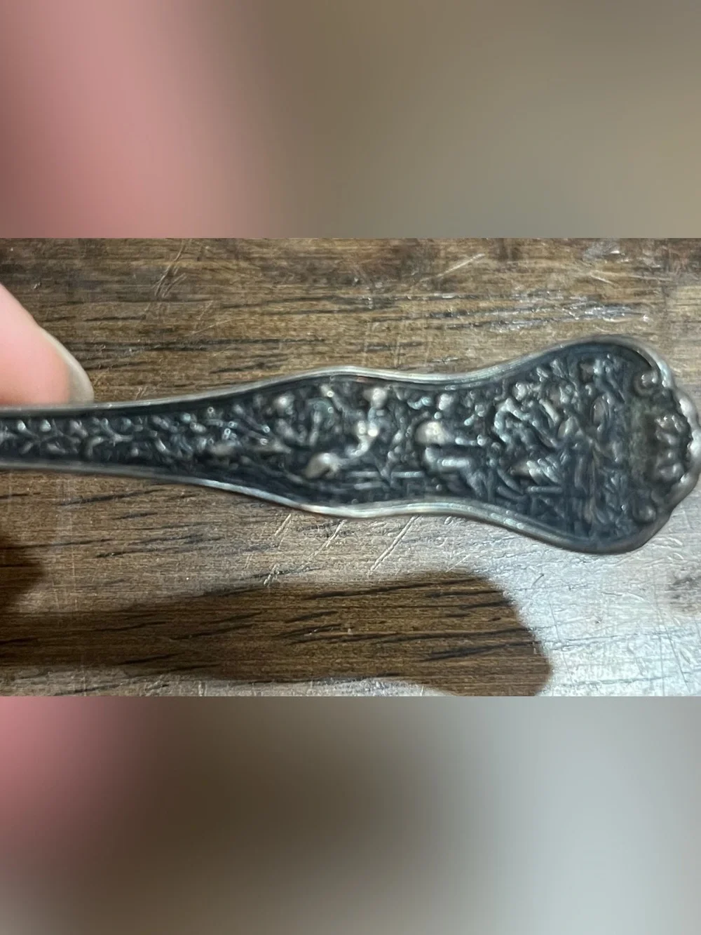 Tiffany and Co Olympian Pattern Sterling Silver Tea Spoon 6